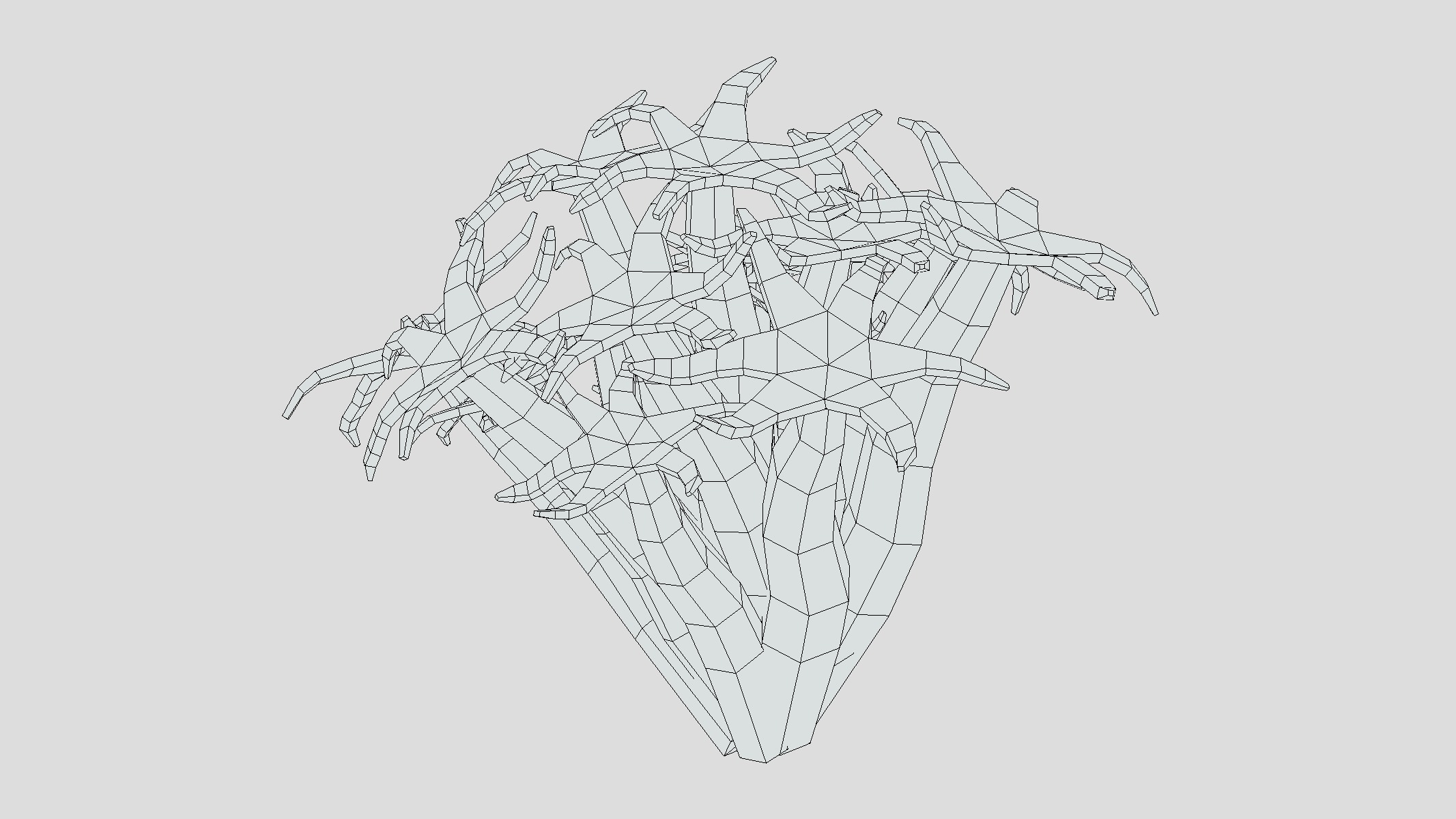 Organ Pipe Coral Low Poly Low-poly 3D model_13