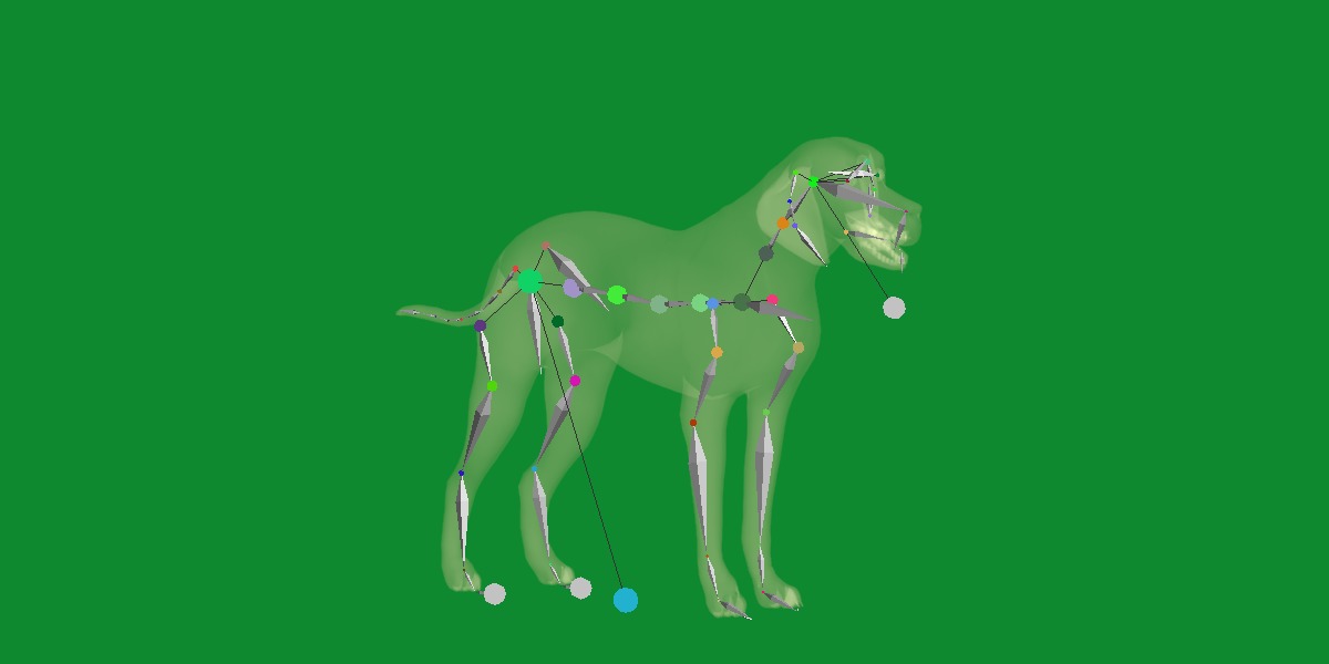 American Foxhound Dog Low-poly 3D model_21