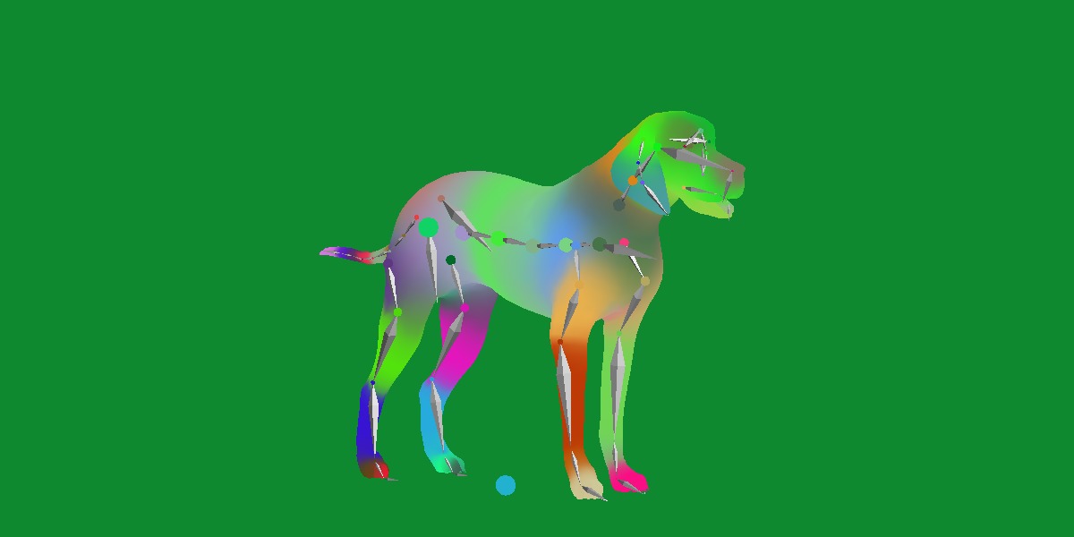 American Foxhound Dog Low-poly 3D model_22