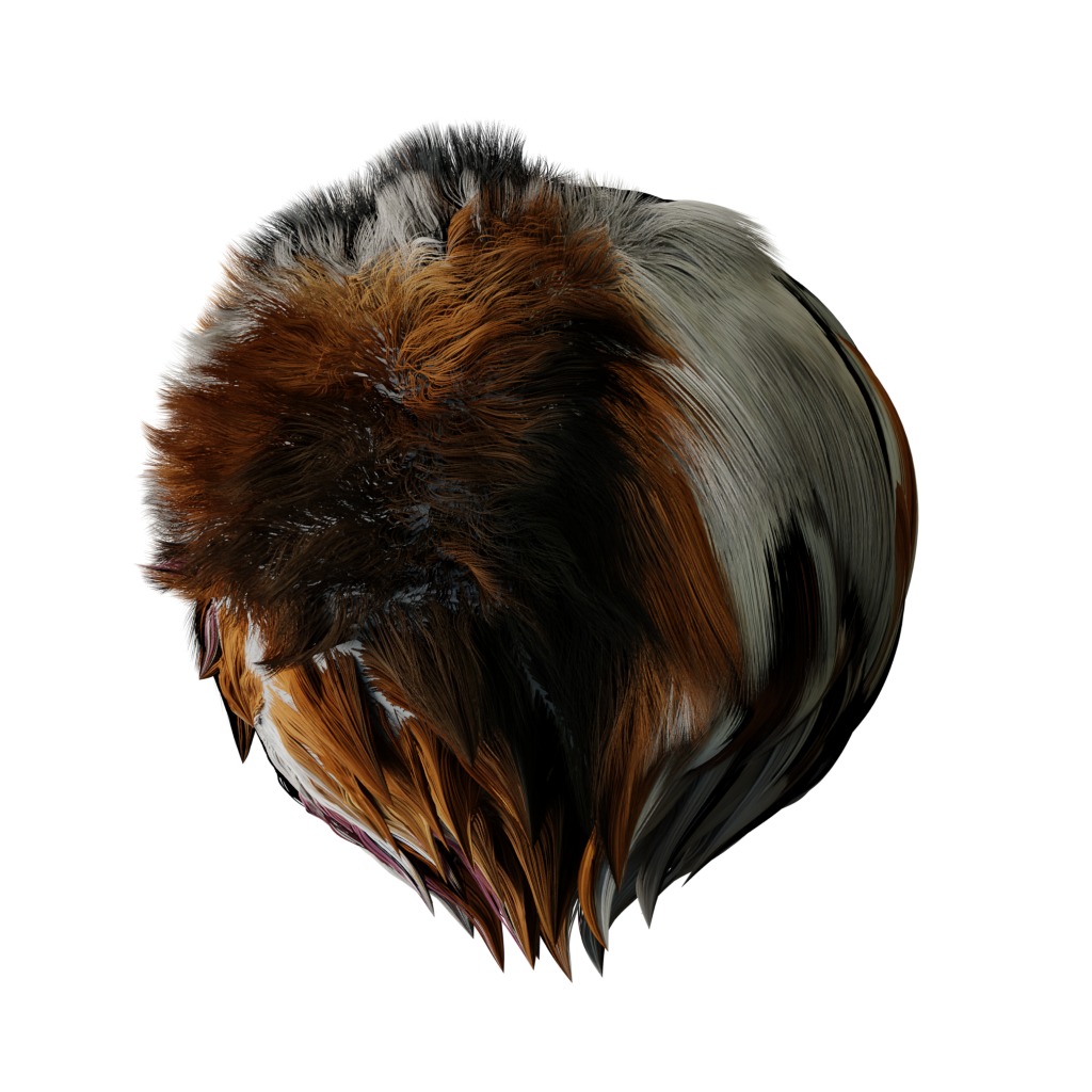 American Foxhound Dog Low-poly 3D model_29