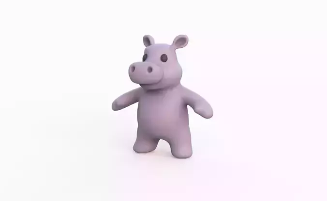 Little animal baby - Hippo cute - Character010