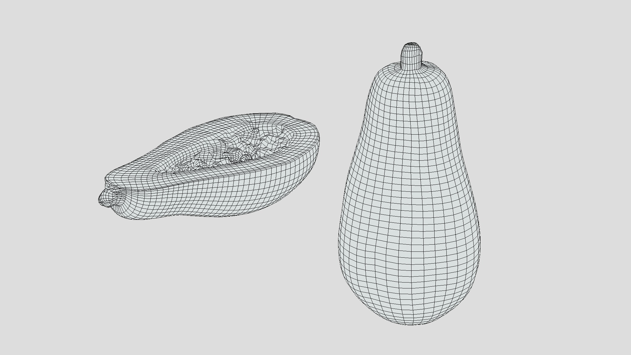 Papaya Low Poly Low-poly 3D model_5