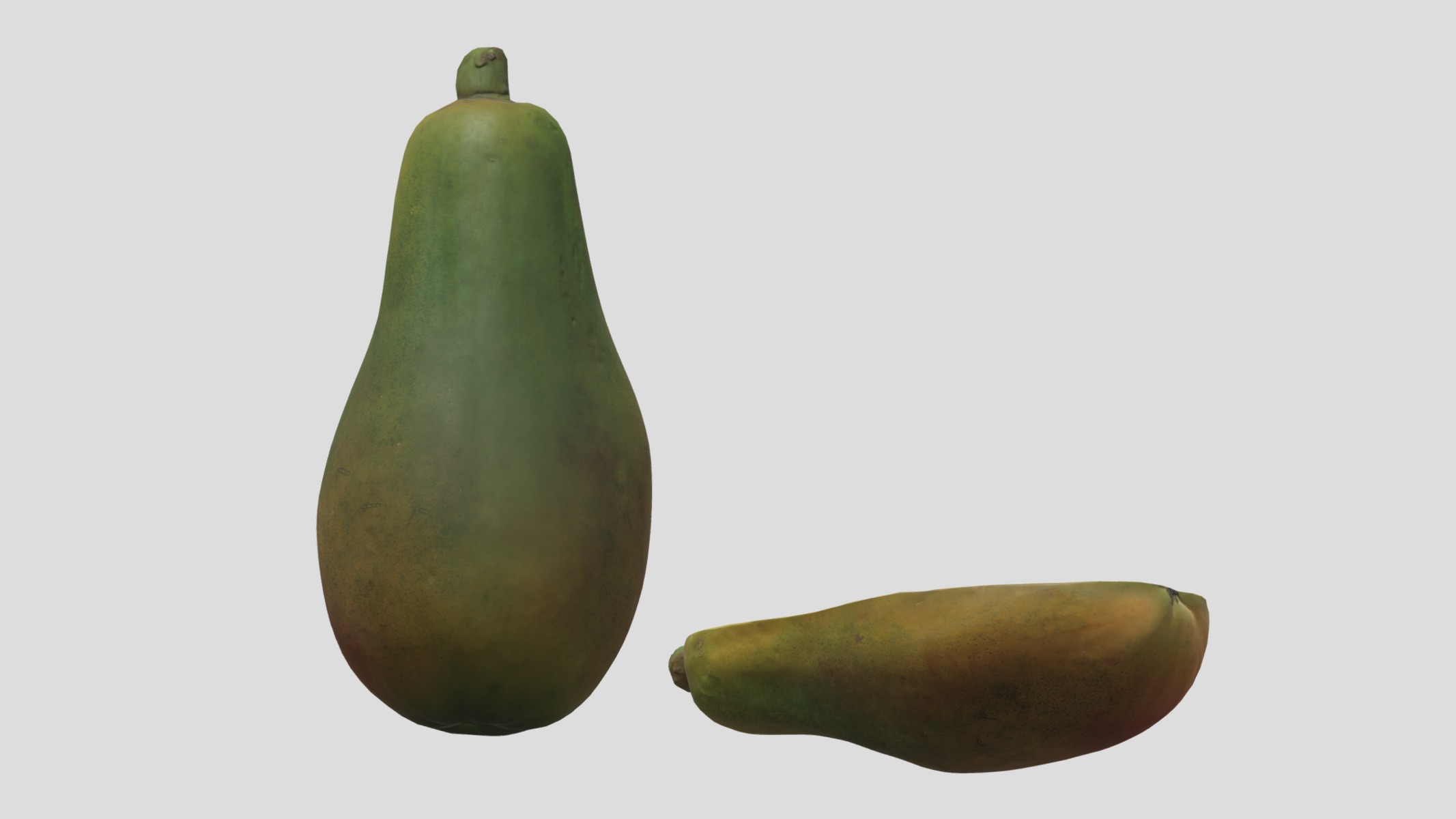 Papaya Low Poly Low-poly 3D model_10