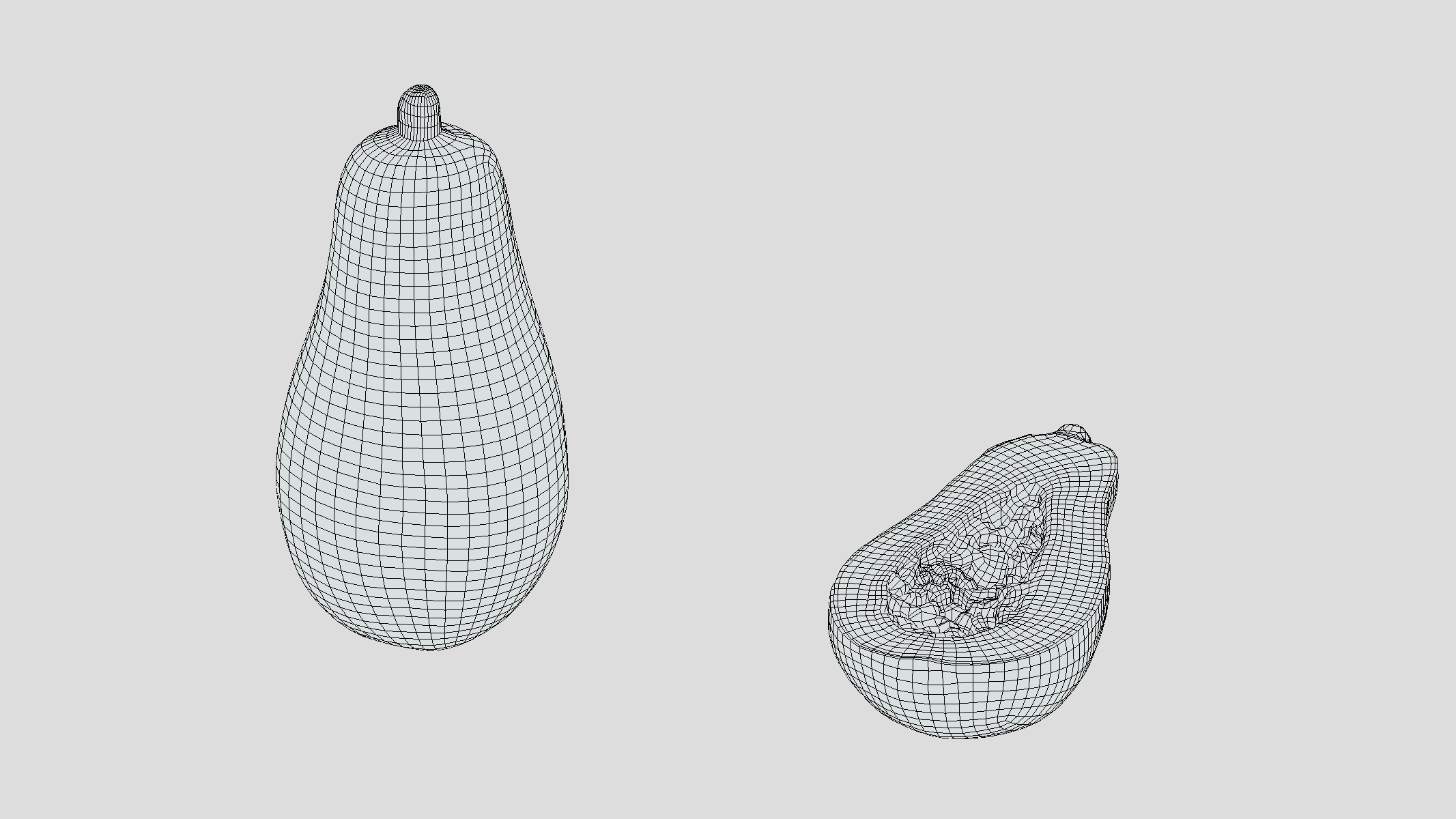 Papaya Low Poly Low-poly 3D model_1