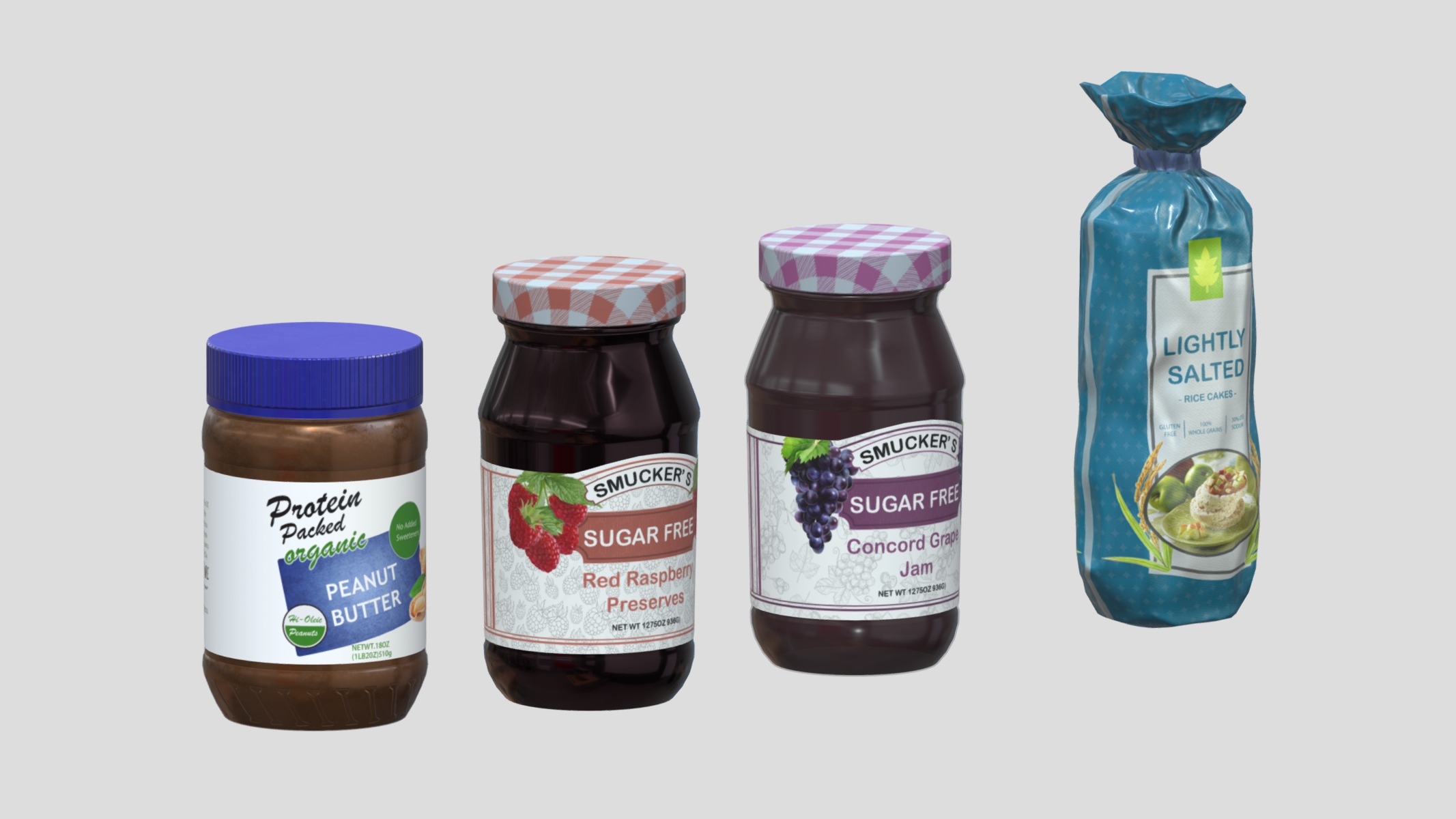 Peanut Butter Low Poly Low-poly 3D model_2