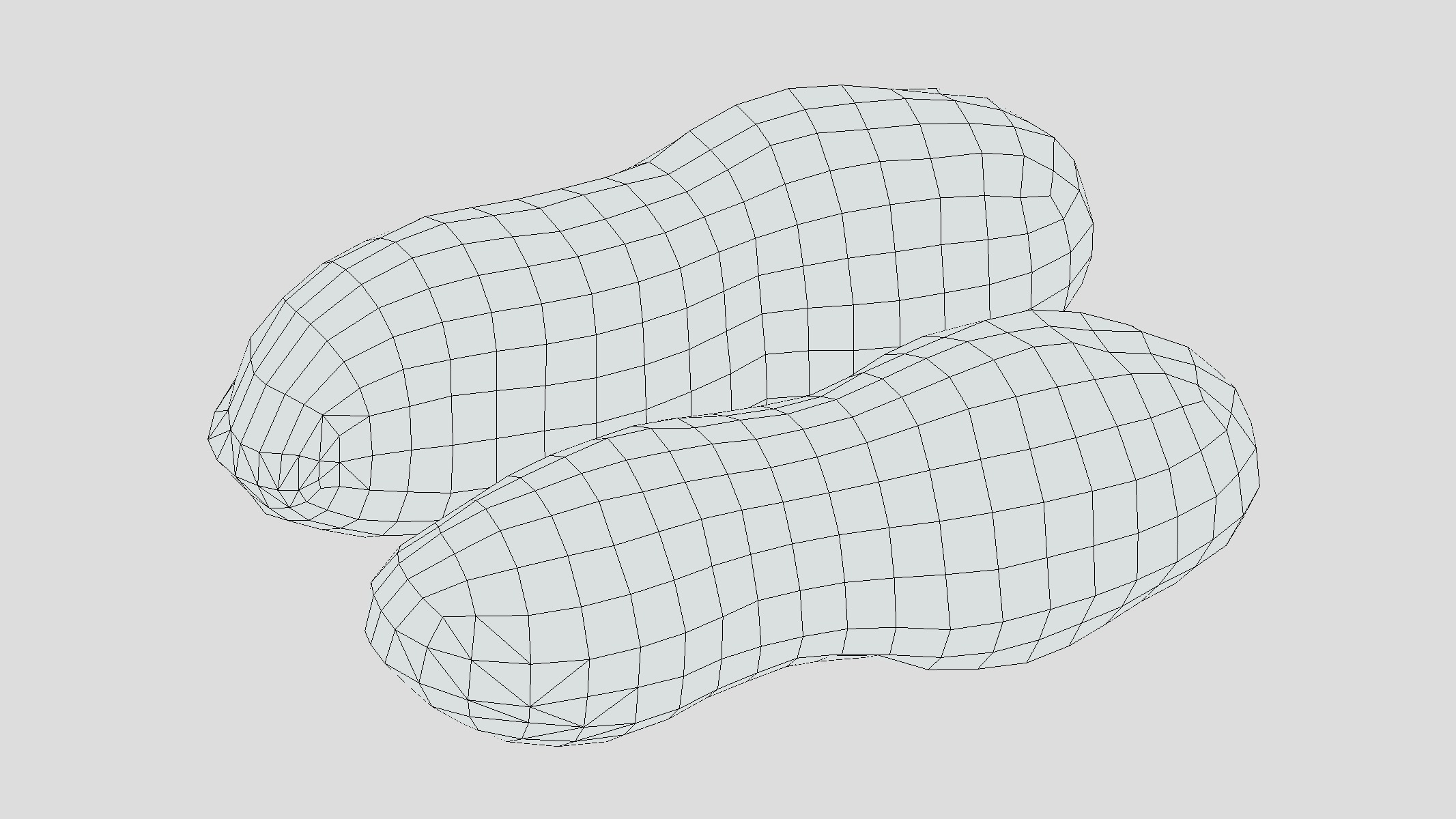 Peanut Low Poly Low-poly 3D model_7