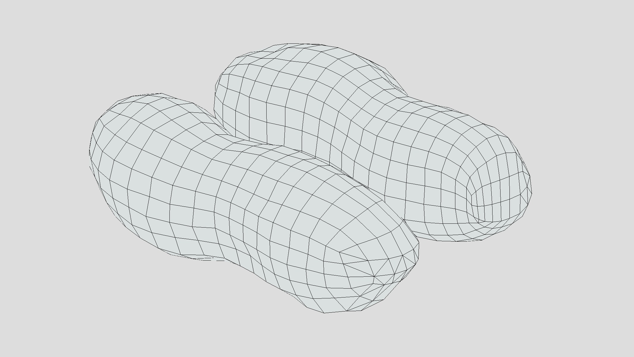 Peanut Low Poly Low-poly 3D model_5