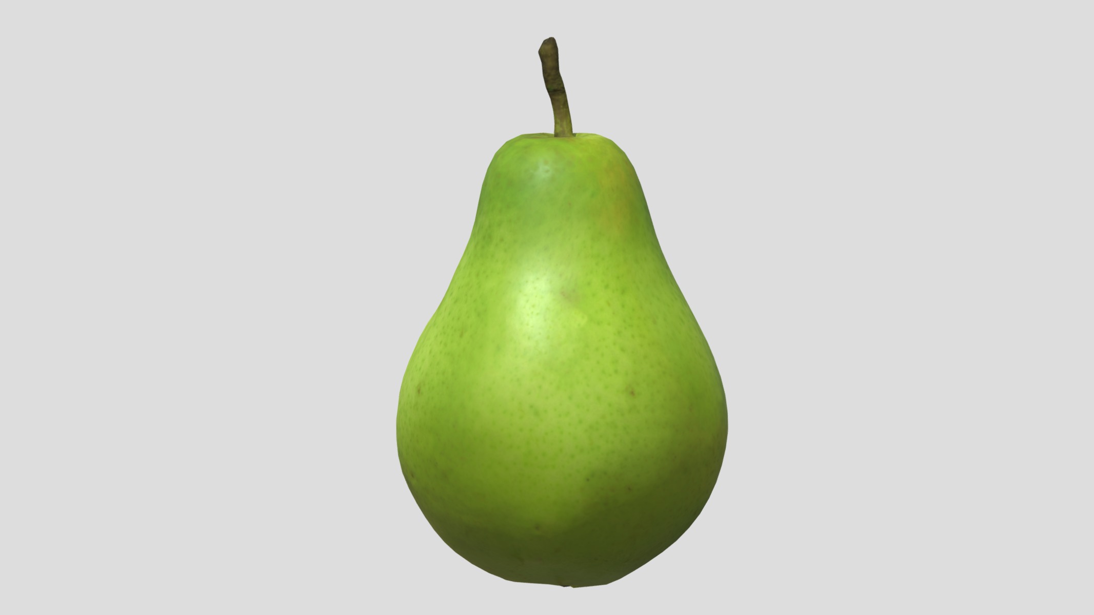Pear Low Poly Low-poly 3D model_4
