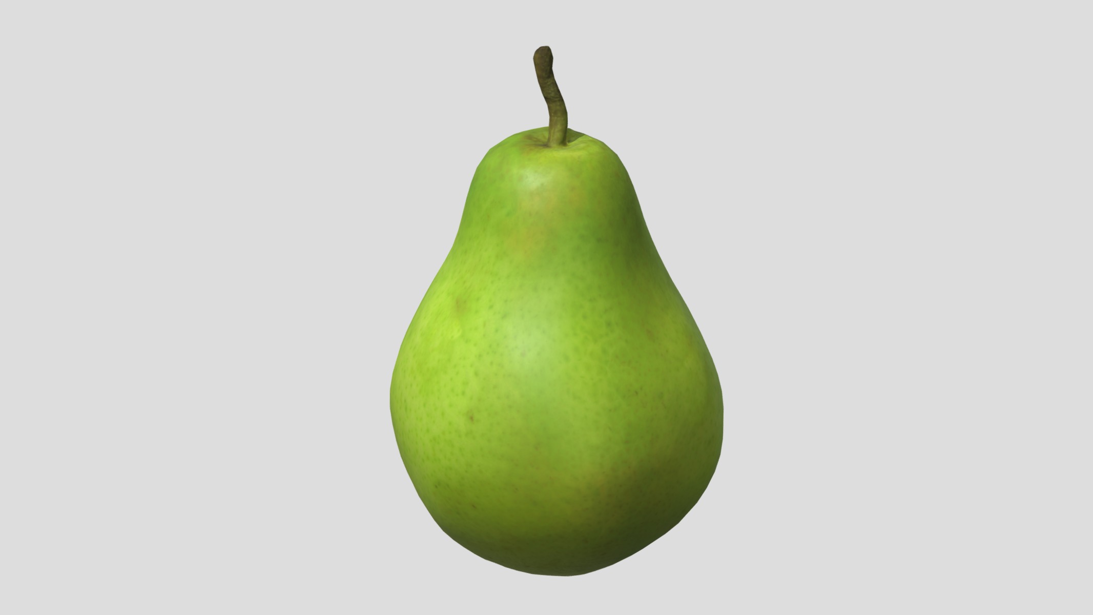 Pear Low Poly Low-poly 3D model_6
