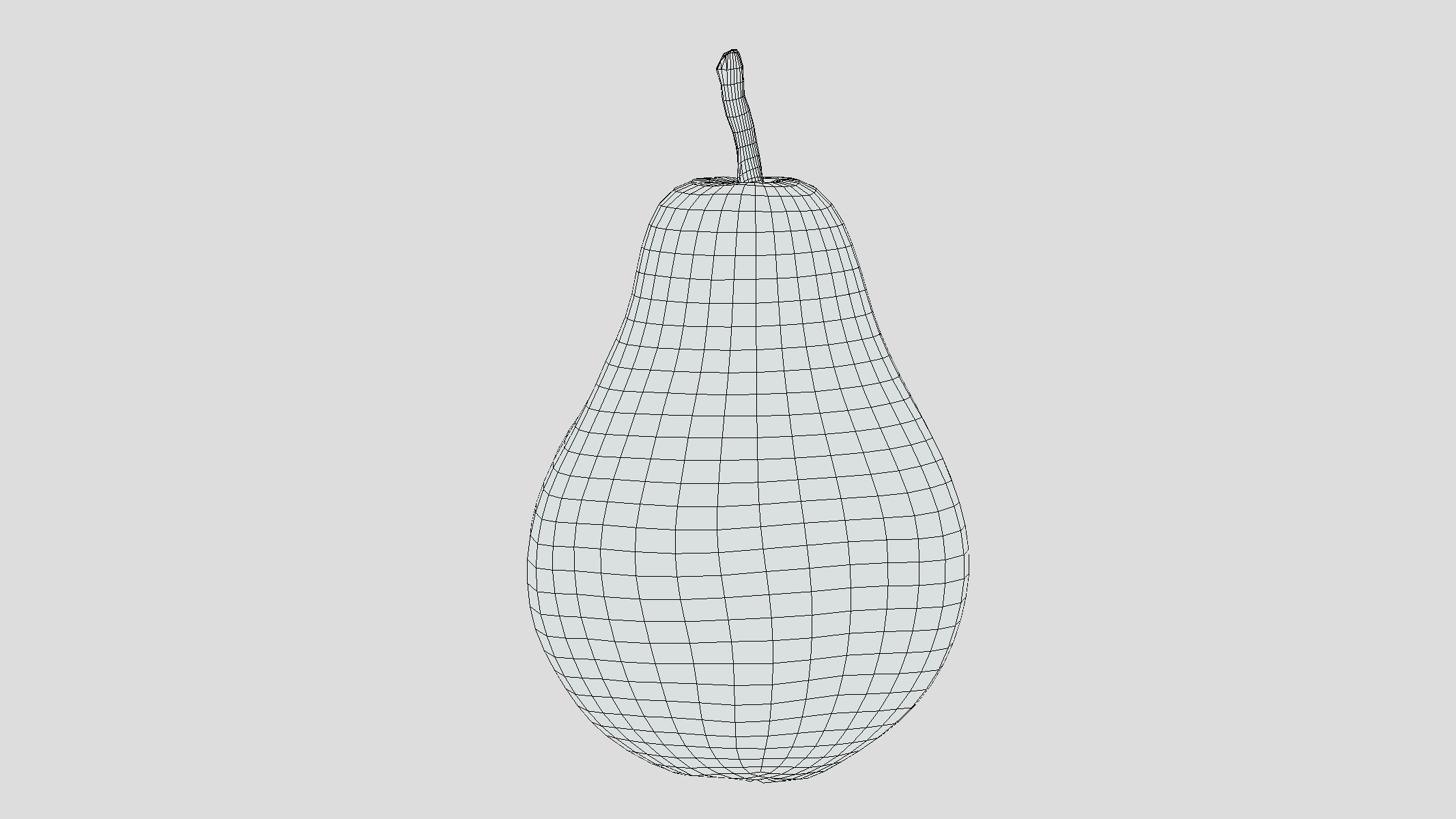 Pear Low Poly Low-poly 3D model_5