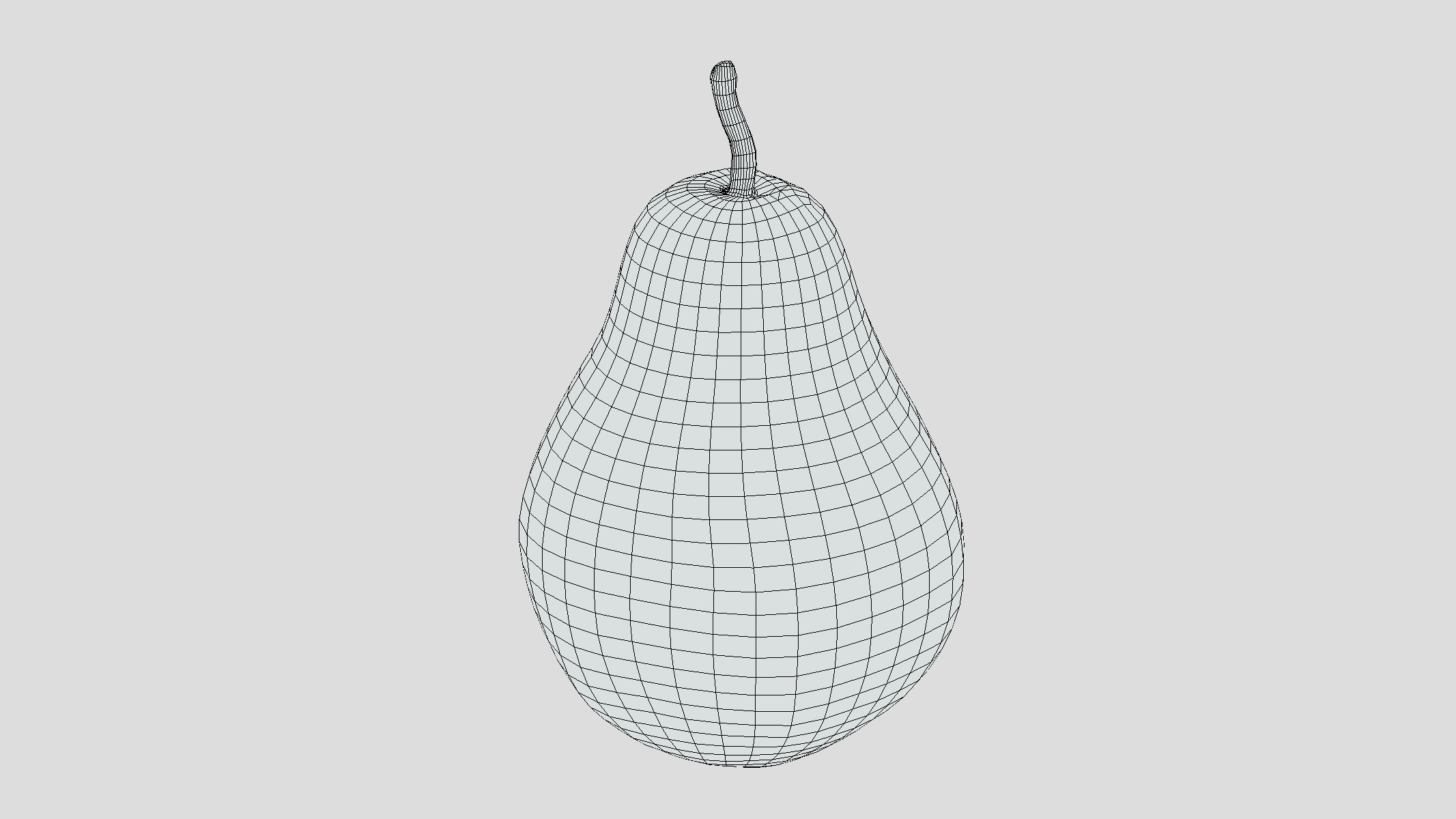 Pear Low Poly Low-poly 3D model_7
