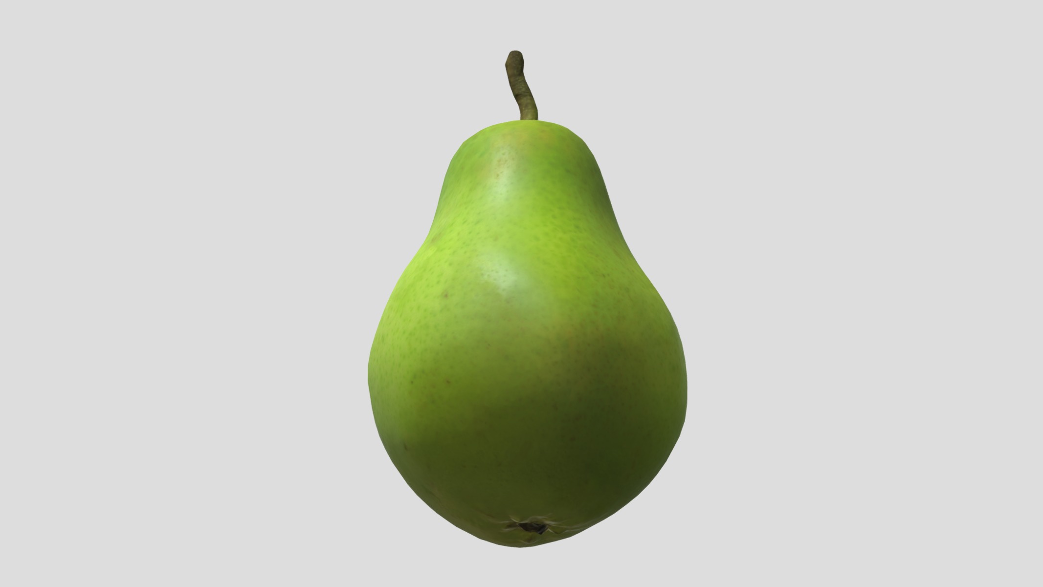 Pear Low Poly Low-poly 3D model_10