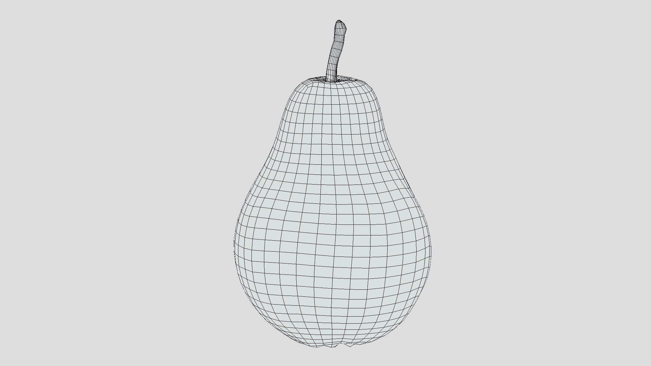 Pear Low Poly Low-poly 3D model_1