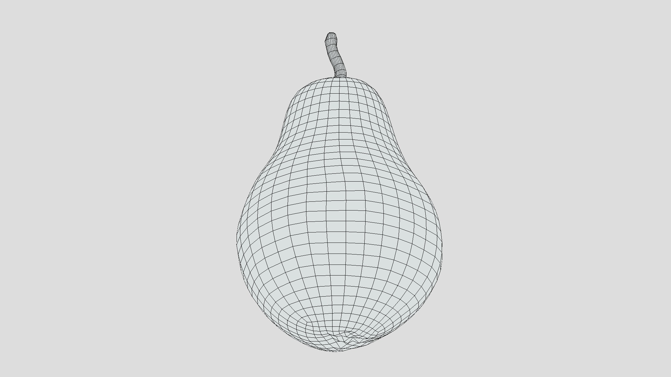 Pear Low Poly Low-poly 3D model_11