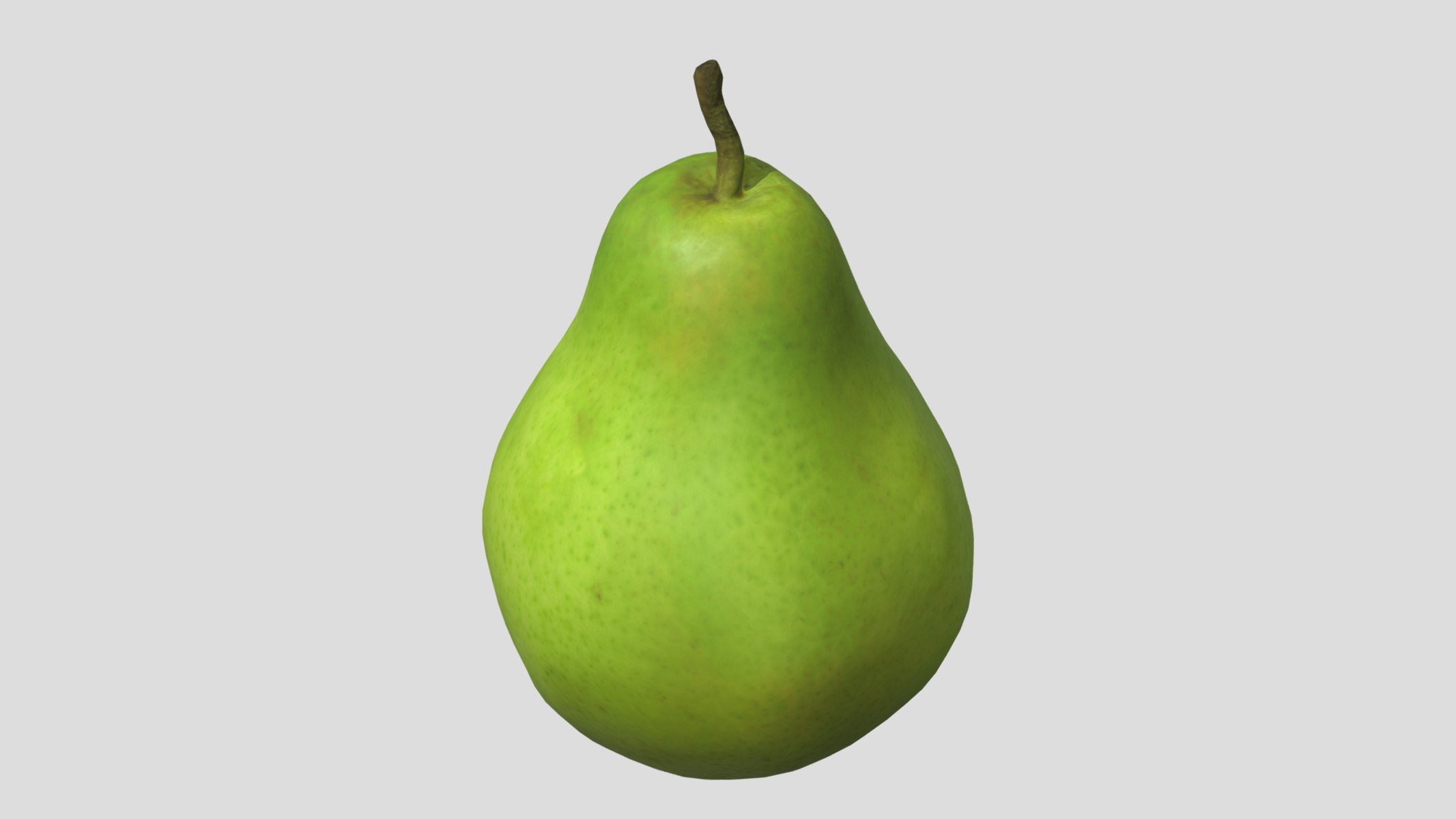 Pear Low Poly Low-poly 3D model_8