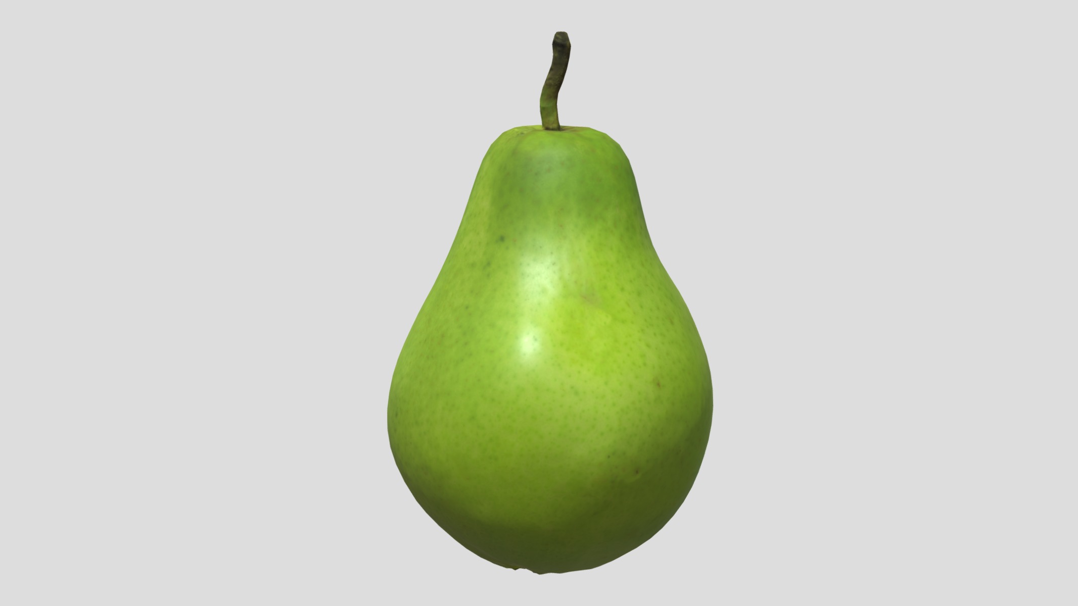 Pear Low Poly Low-poly 3D model_2