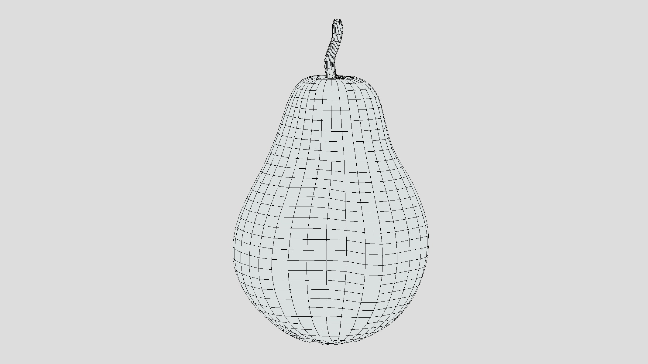 Pear Low Poly Low-poly 3D model_3