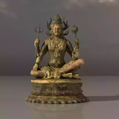 Indian God Deity 3D Model  Low-poly 3D model