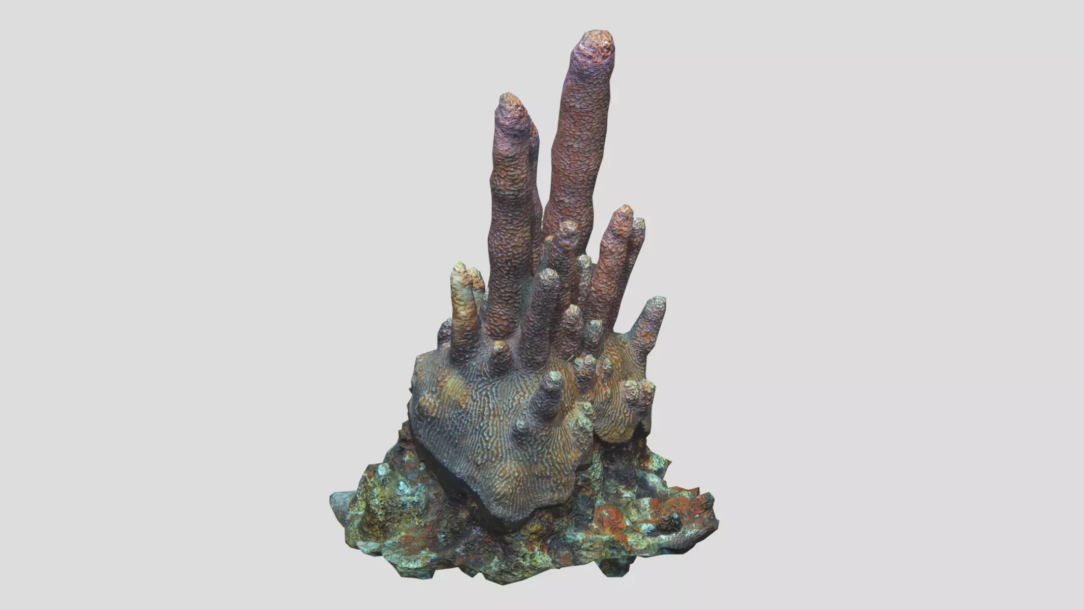 Pillar Coral Low Poly Low-poly 3D model