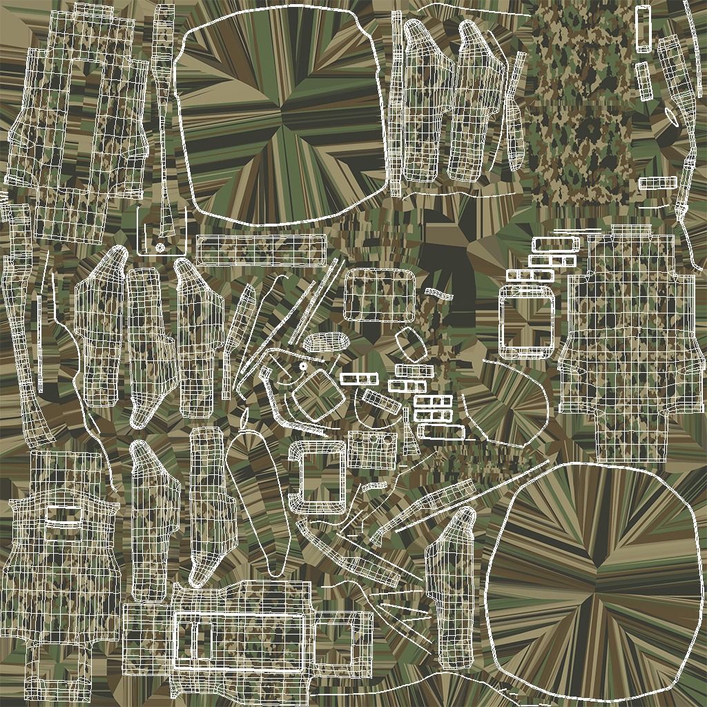 Modern Robot Dog with Arm in army color 3D model_12