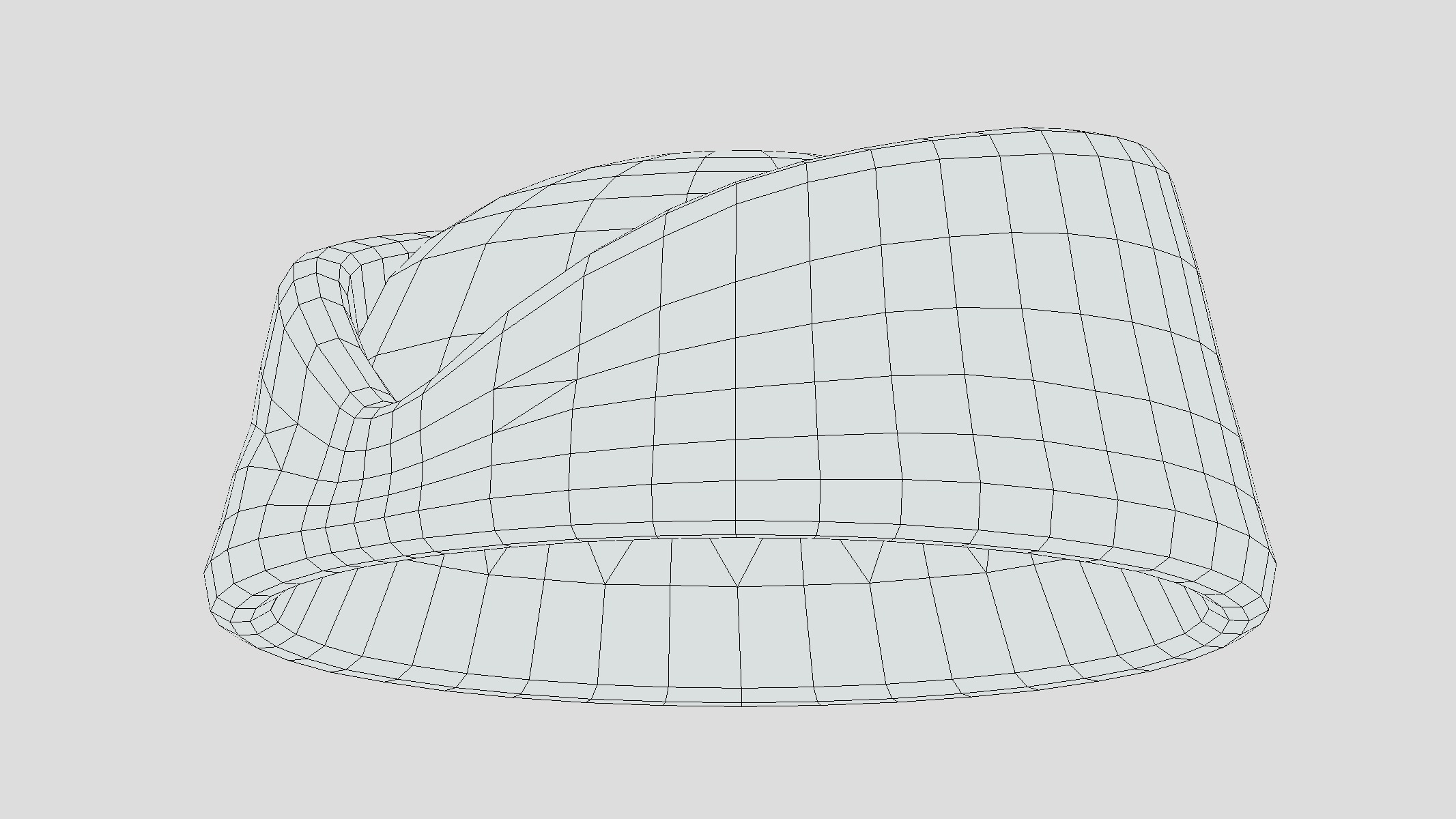 Pillbox Hat Low Poly Low-poly 3D model_11