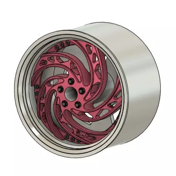 STREET RUCCI GLOCK RIMS FOR DIECAST 64 SCALE 3D print model