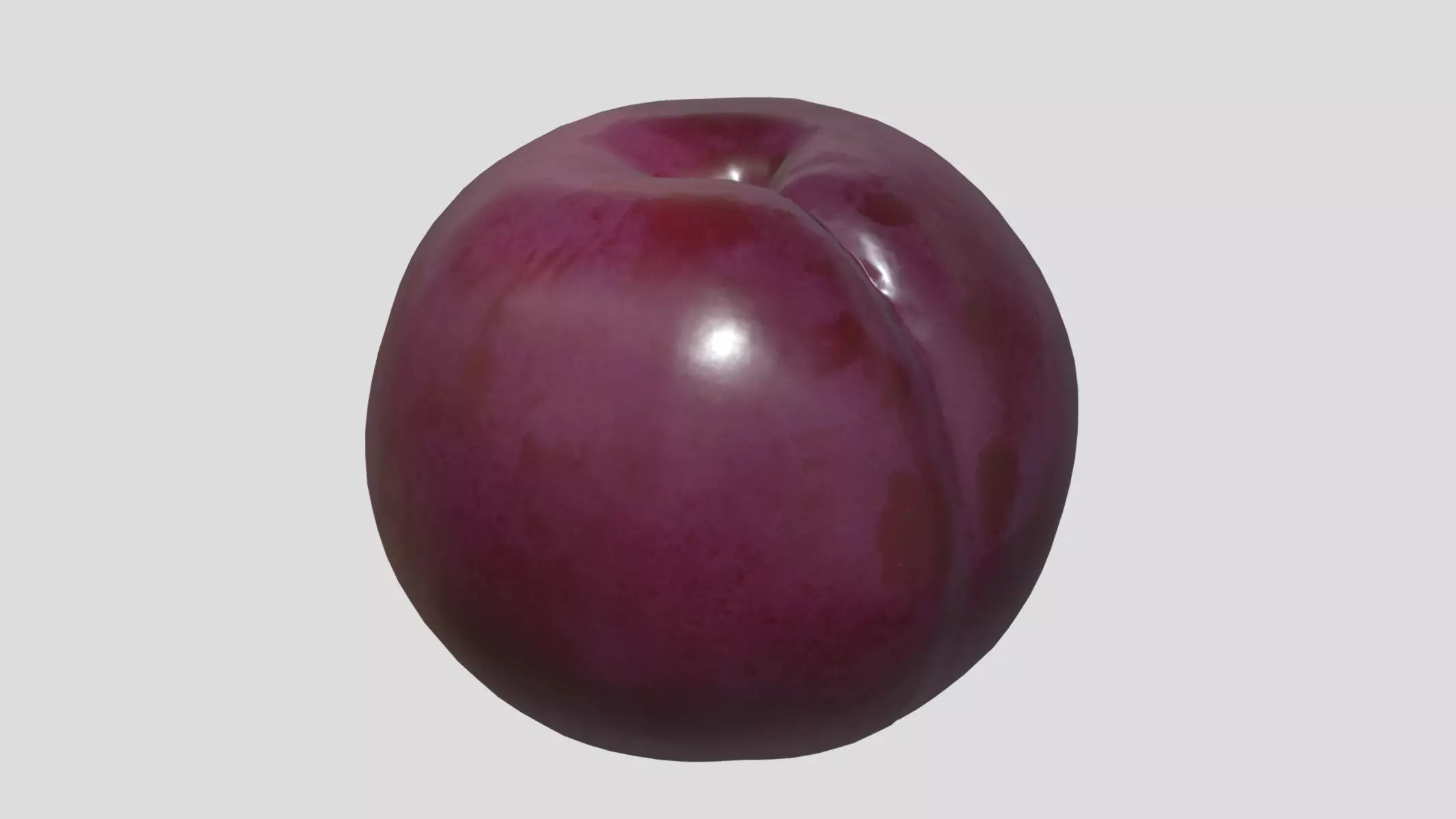 Plum Low Poly Low-poly 3D model