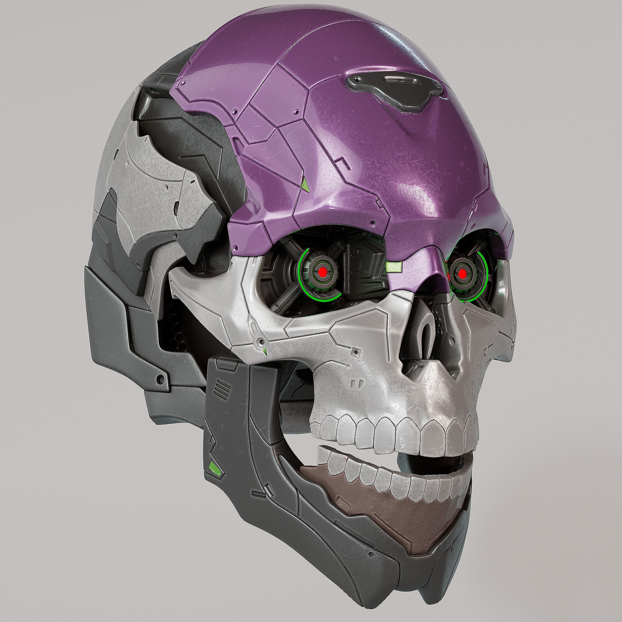 Scifi Skull 3D model_1