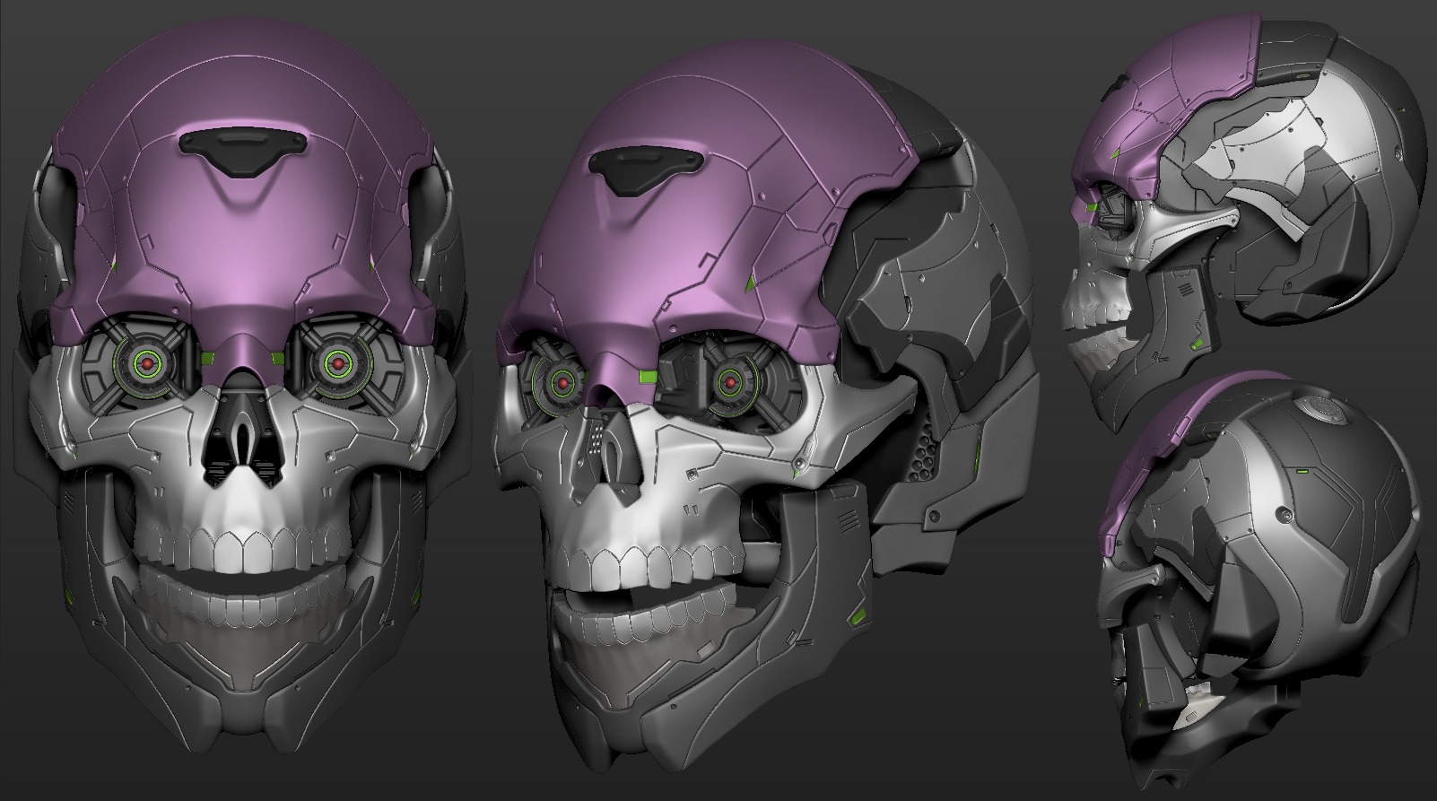 Scifi Skull 3D model_2