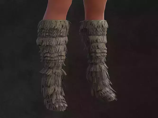 Leg Fur Viking Haircard female