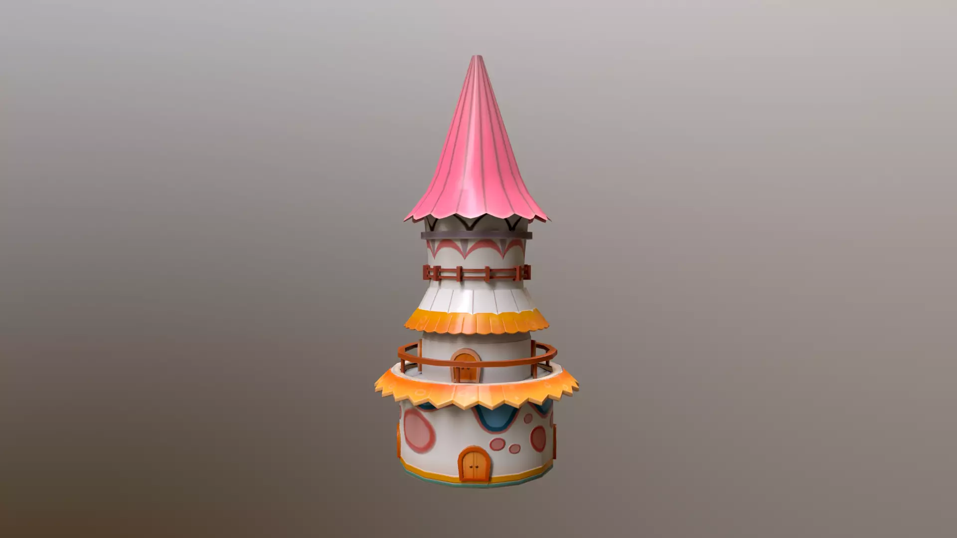 Stylized house blender 3d model 3D model