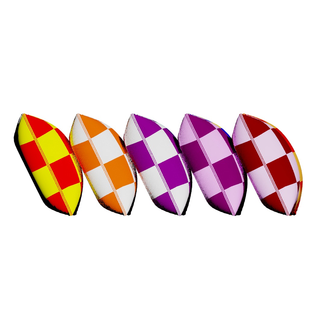 Pillows multi-colors 3D model_6