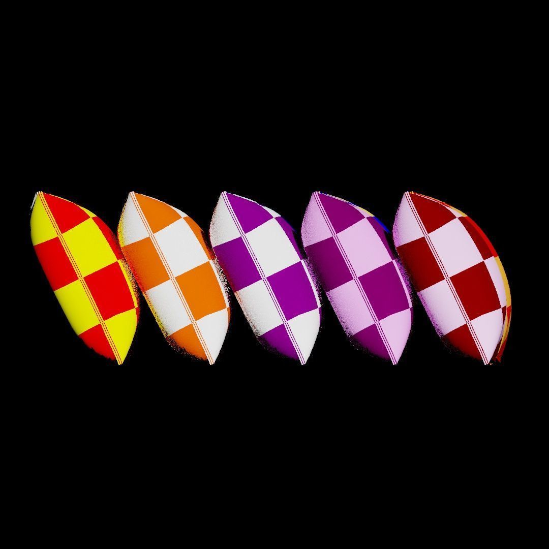 Pillows multi-colors 3D model_11