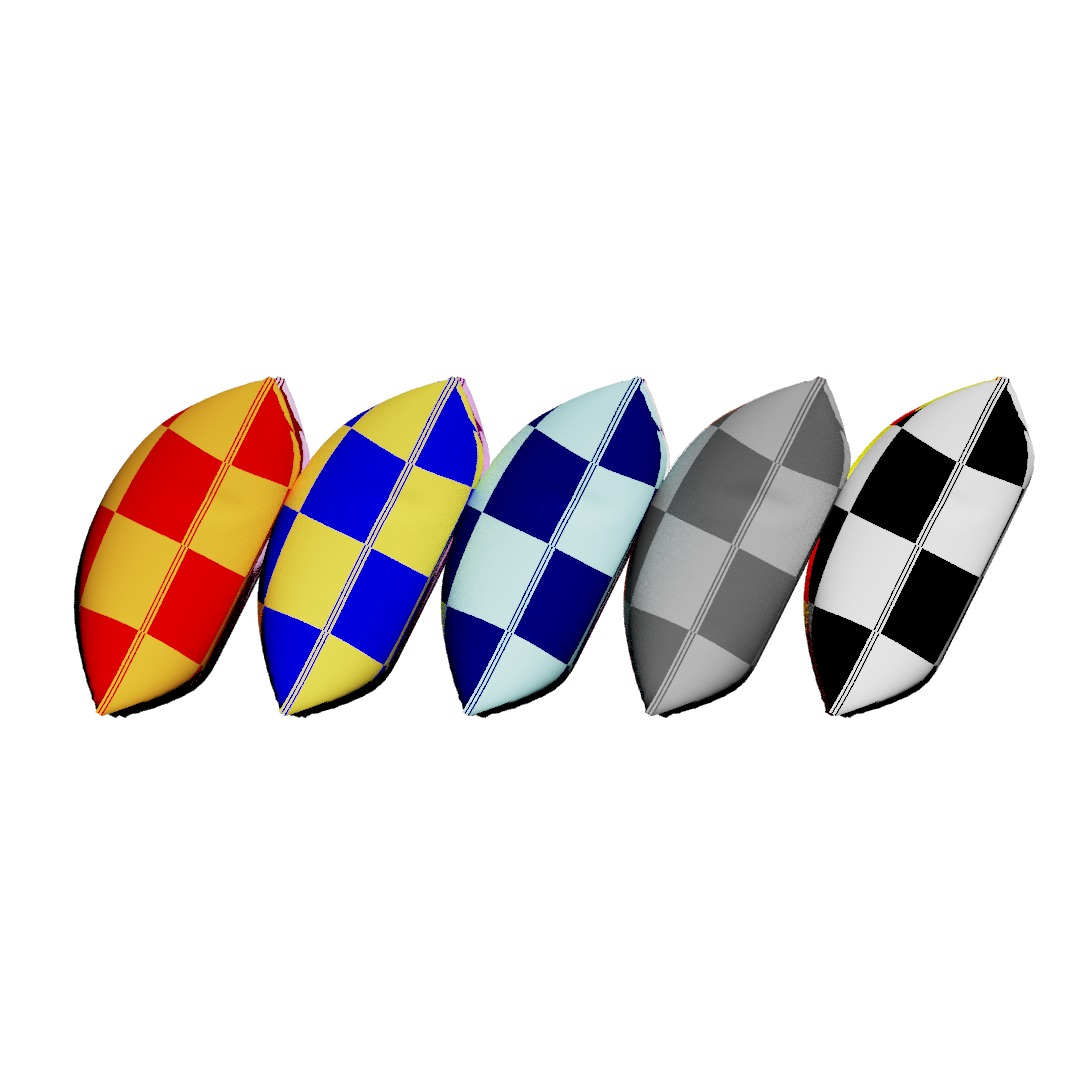 Pillows multi-colors 3D model_5