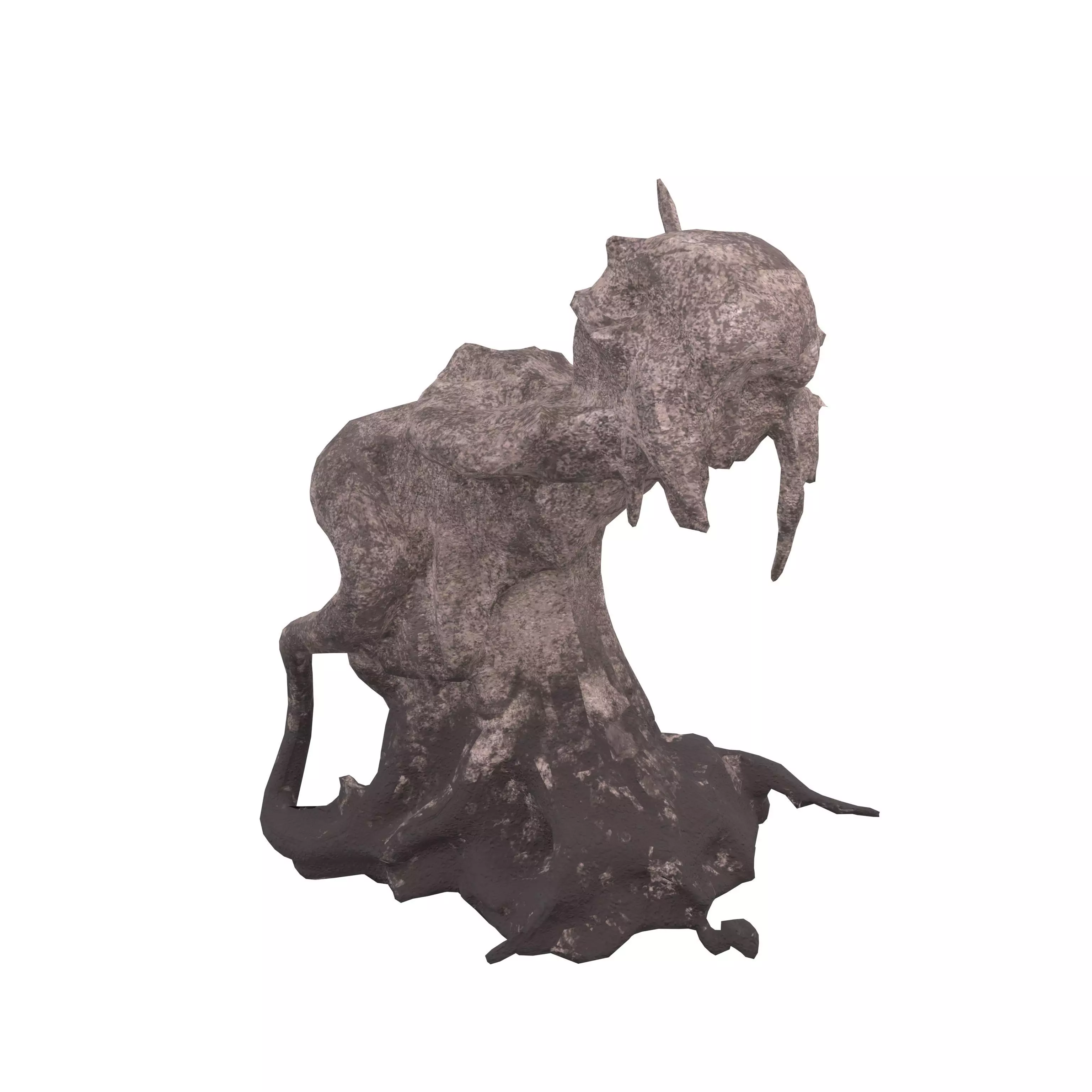 Monster Abstract Fossils v1 001 Low-poly 3D model_0