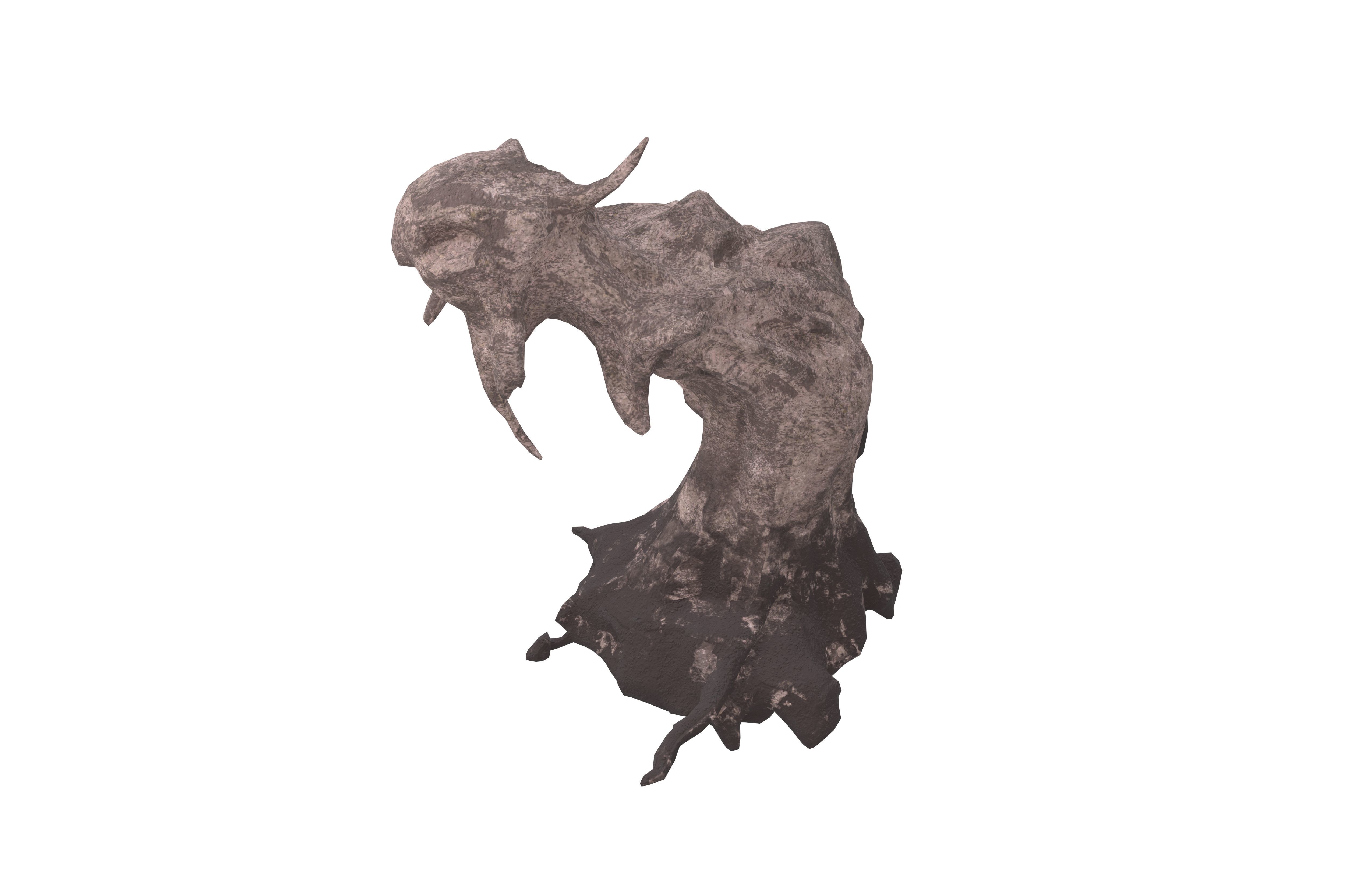 Monster Abstract Fossils v1 001 Low-poly 3D model_1
