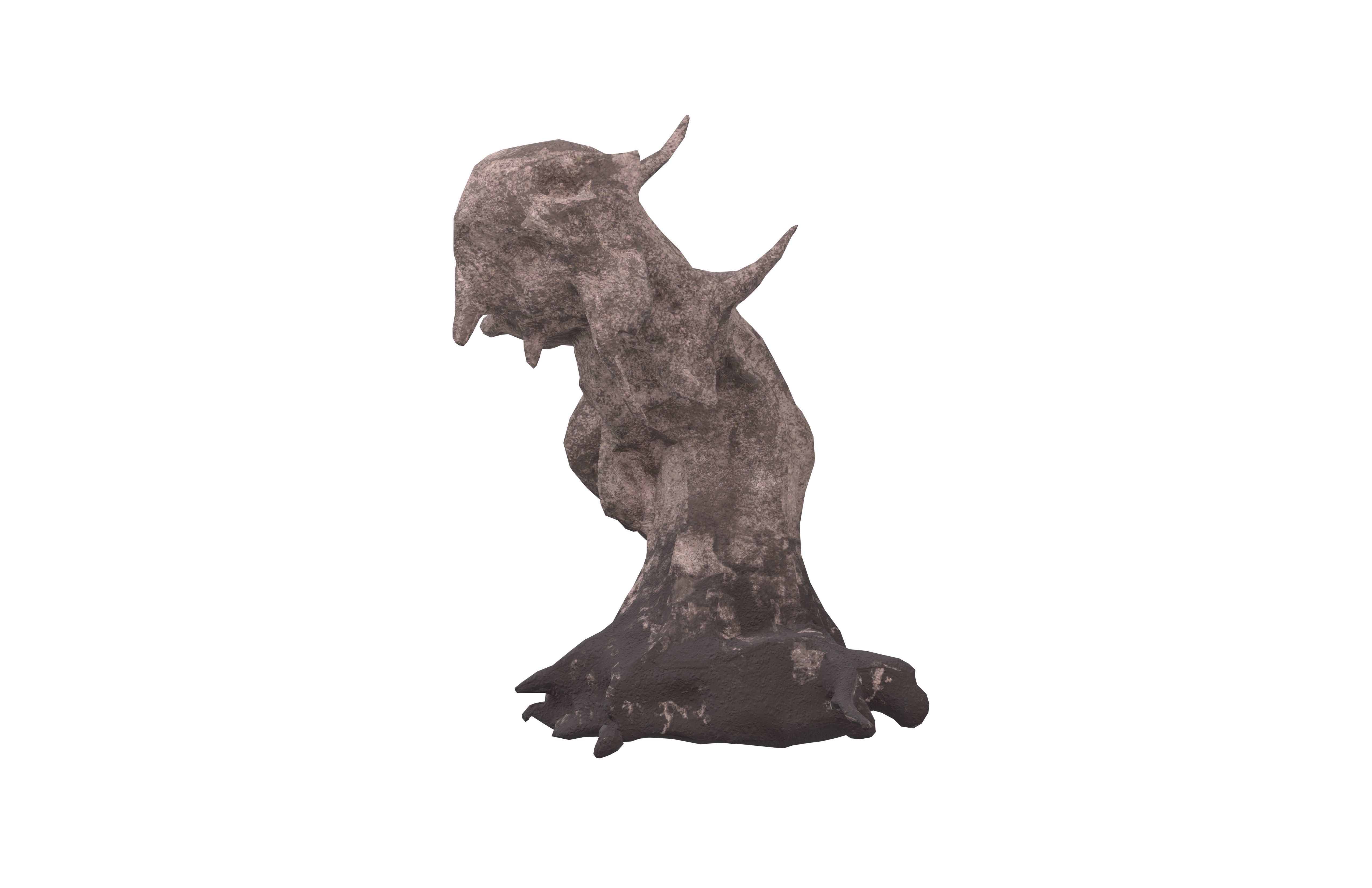 Monster Abstract Fossils v1 001 Low-poly 3D model_2