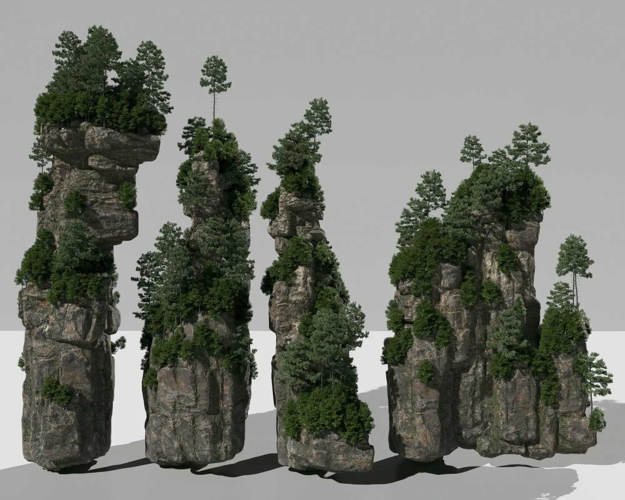 4 Tianzi Mountain Assets-1 3D model_0