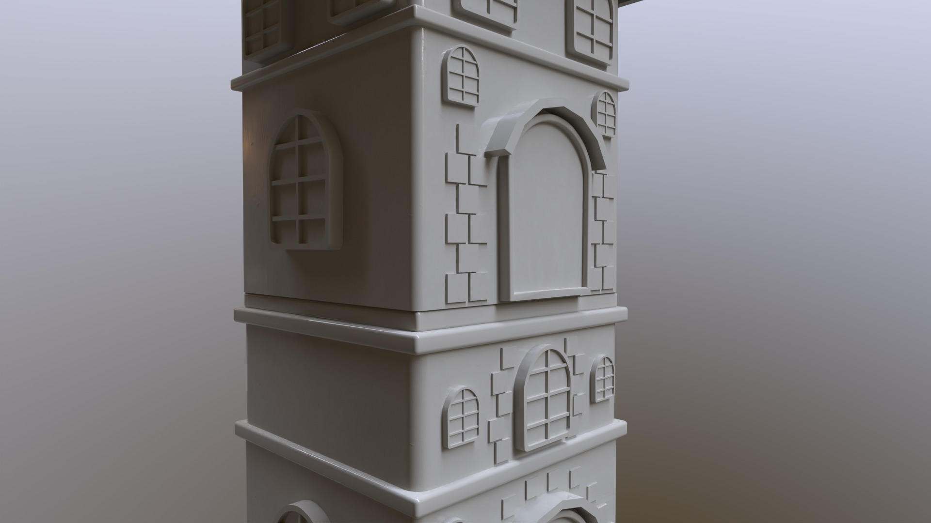 cartoon House Model  3D model_2