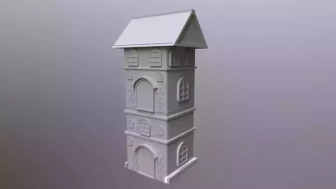 cartoon House Model 