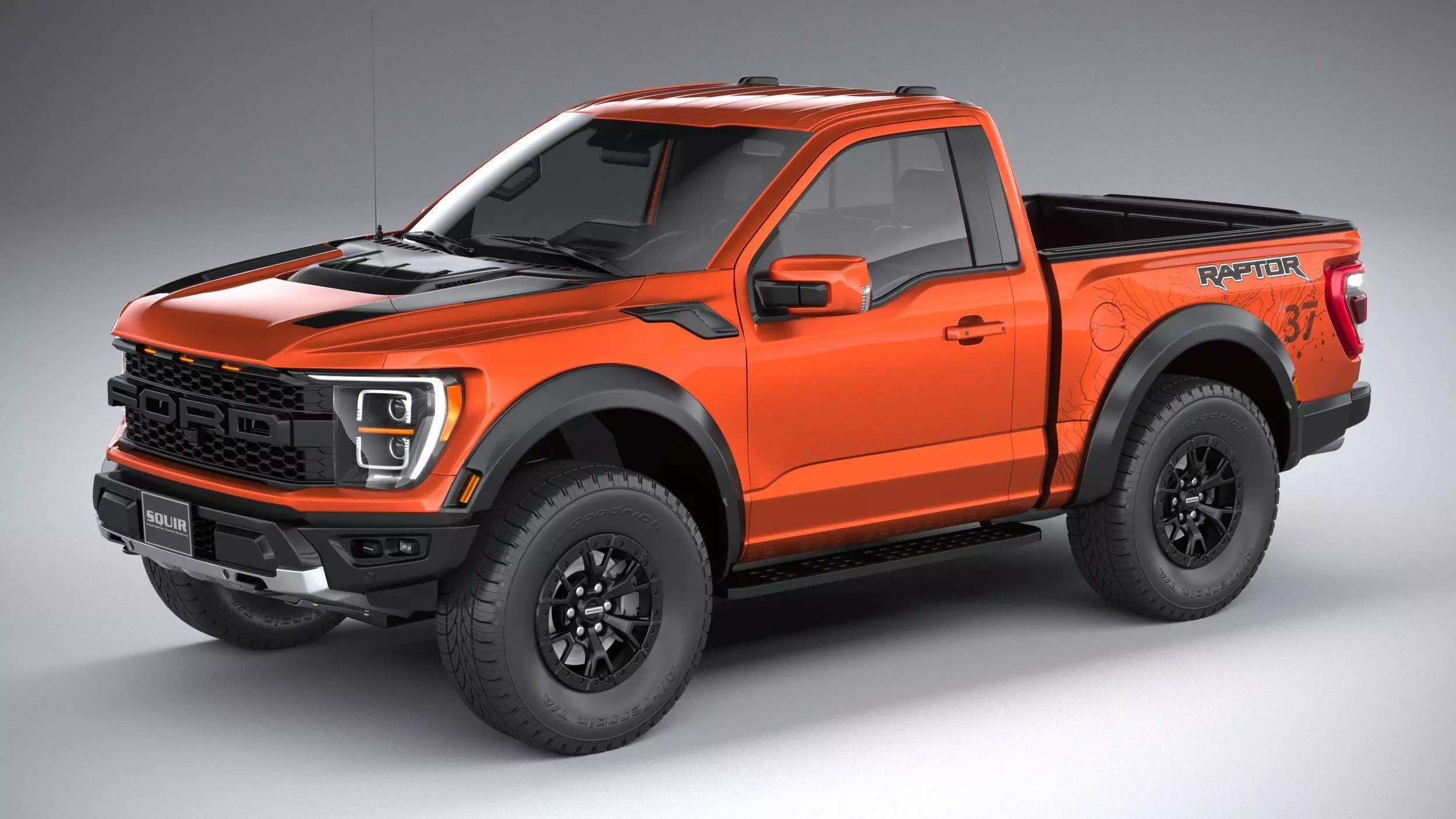 F150 Raptor Regular Cab 2022 3D model