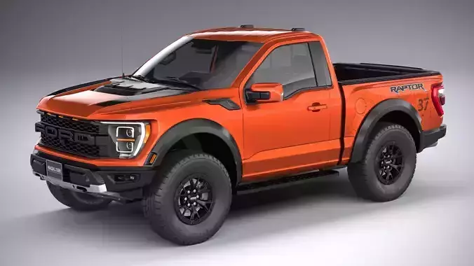 F150 Raptor Regular Cab 2022 3D model