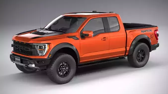 F150 Raptor Super Cab 2022 3D model