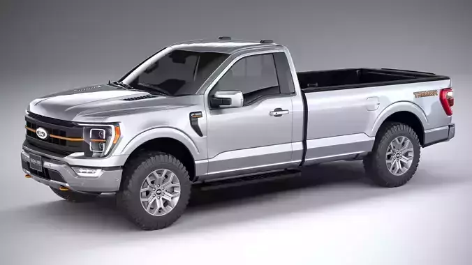 F150 Tremor Regular Cab 2022 3D model