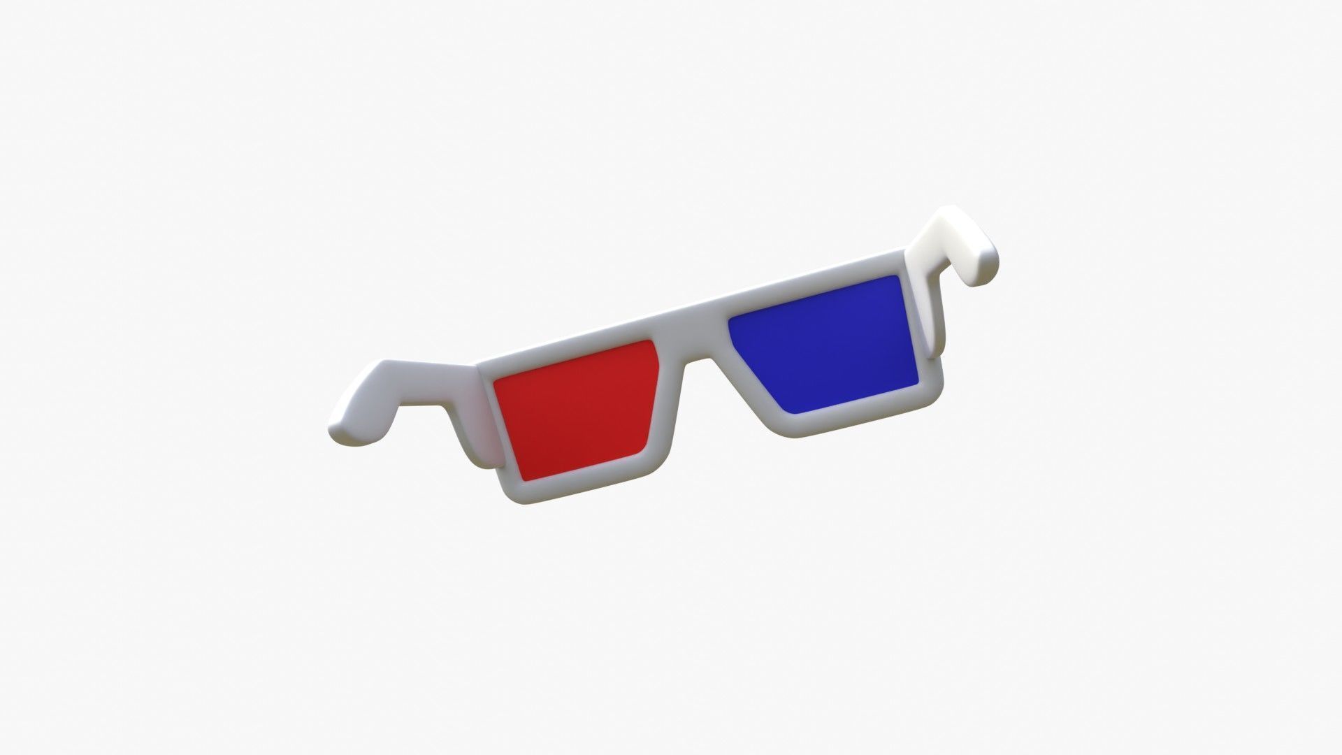 3 D Glass Movie 3D model_7
