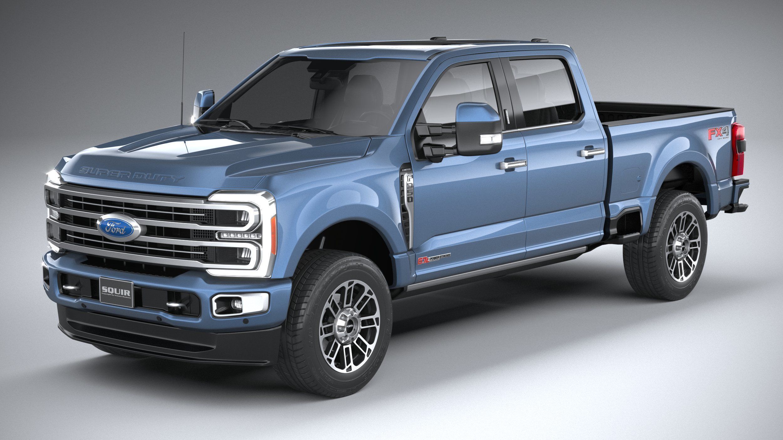 F350 Superduty Limited Edition 2023 3D model_1