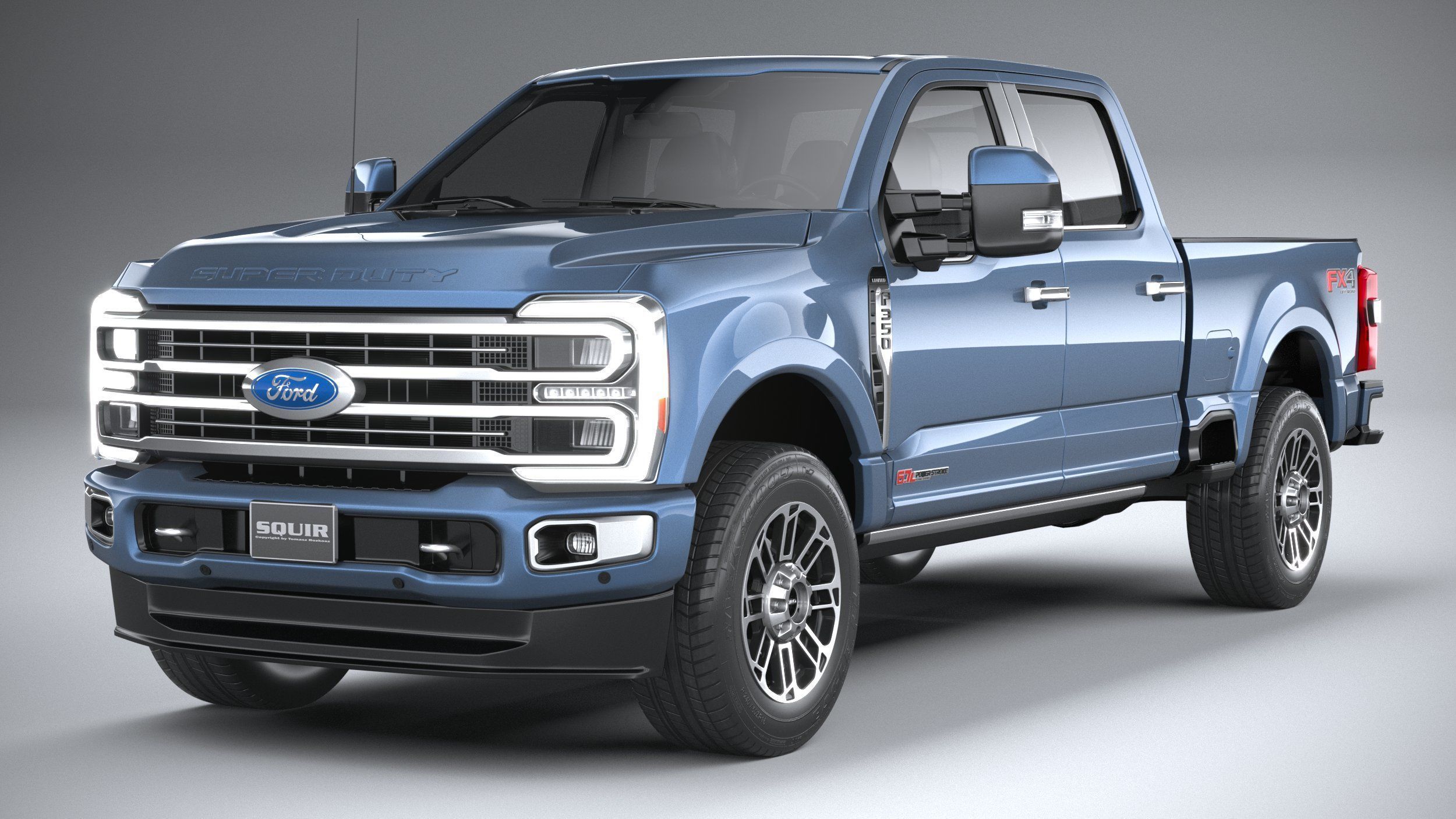 F350 Superduty Limited Edition 2023 3D model_2