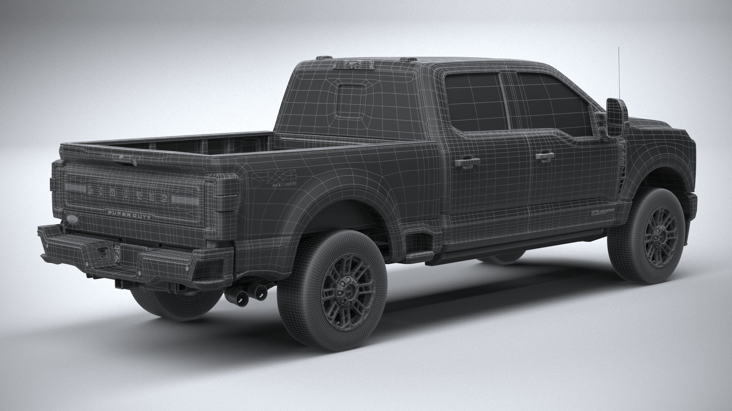 F350 Superduty Limited Edition 2023 3D model_29
