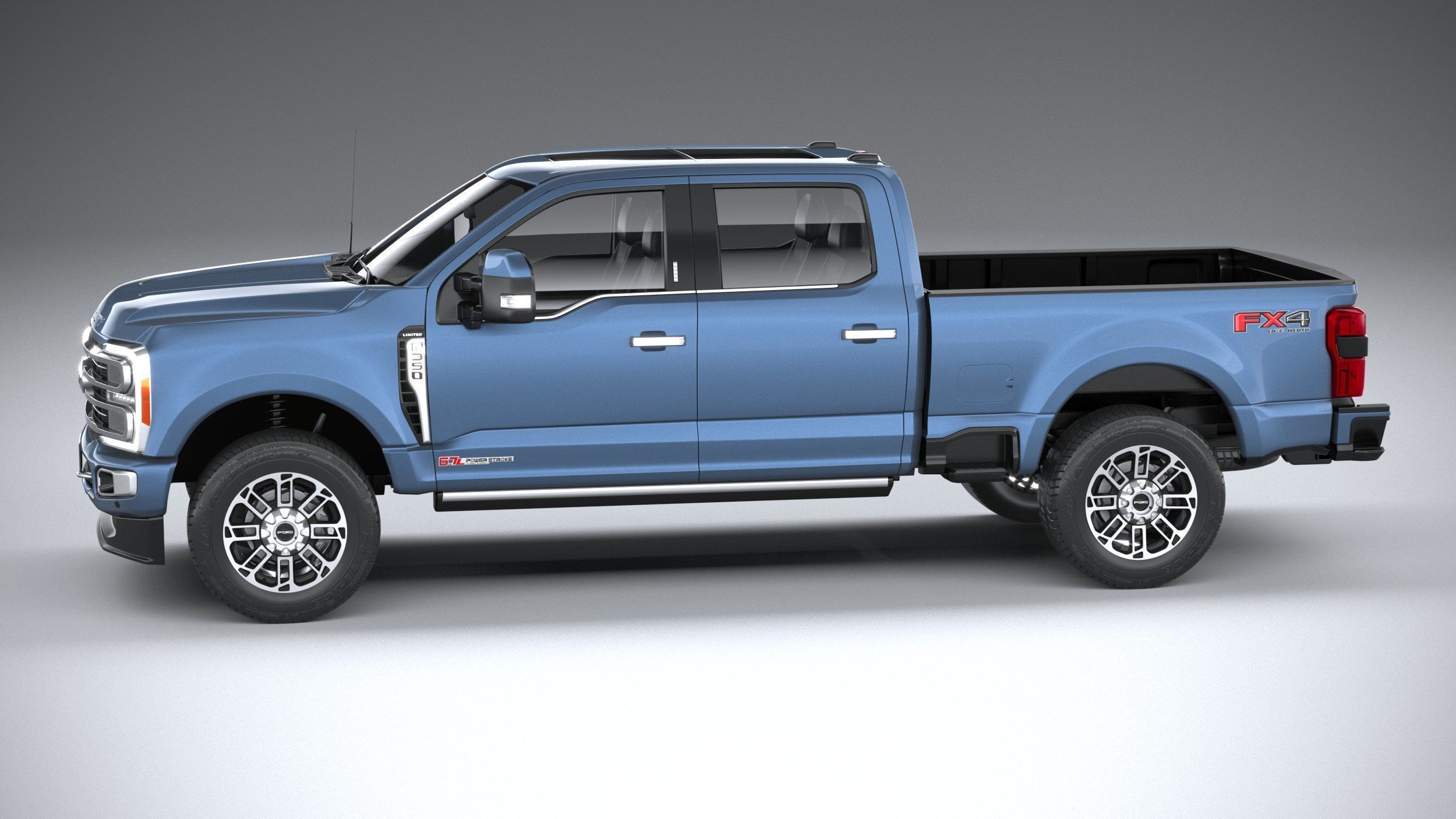 F350 Superduty Limited Edition 2023 3D model_8