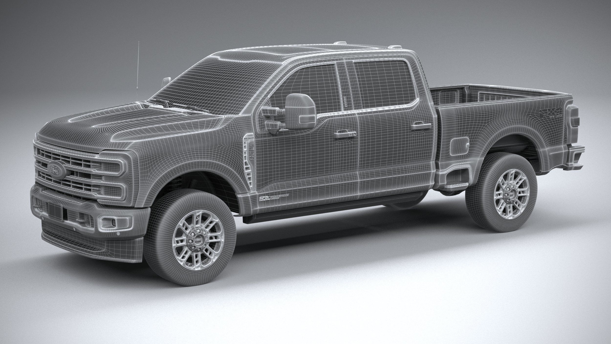 F350 Superduty Limited Edition 2023 3D model_26